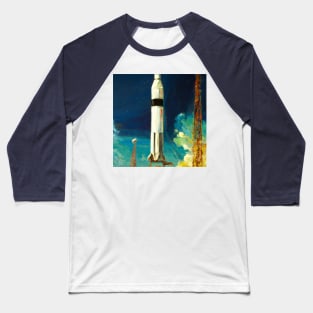 Rocket Launch Baseball T-Shirt